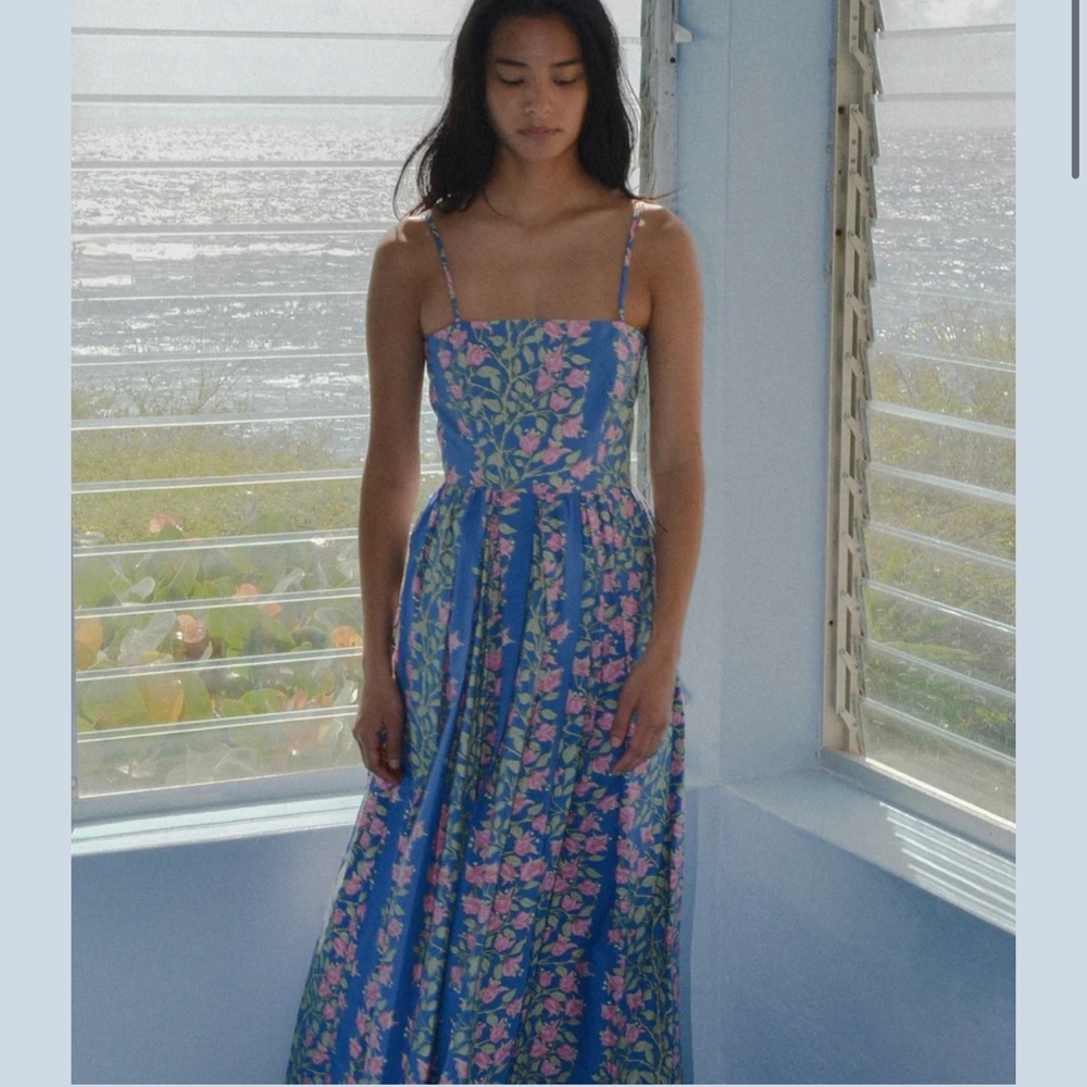 Coco Shop Skinny Poof Dress in Purple XS